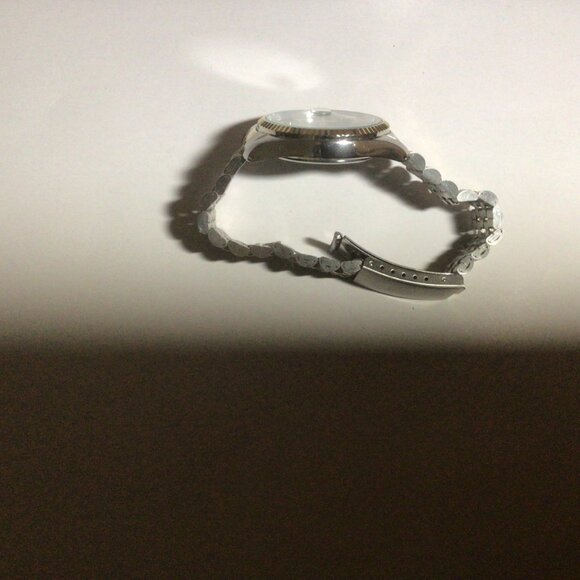 Gruen Vintage Silver Gold Tone President Style Watch 39 mm NOS - Picture 5 of 9